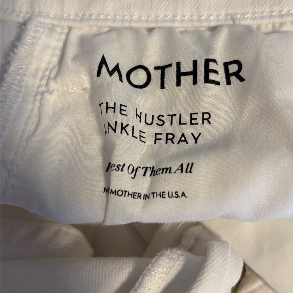 MOTHER the hustler ankle fray in fairest of them all size 26 - Picture 6 of 7